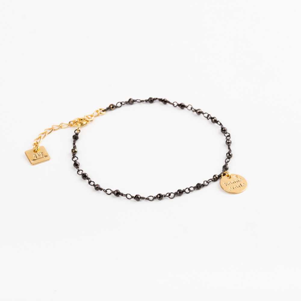 Bracelet - Finesse - Bonne étoile - Pyrite - Plaqué or - ESSENTIELS