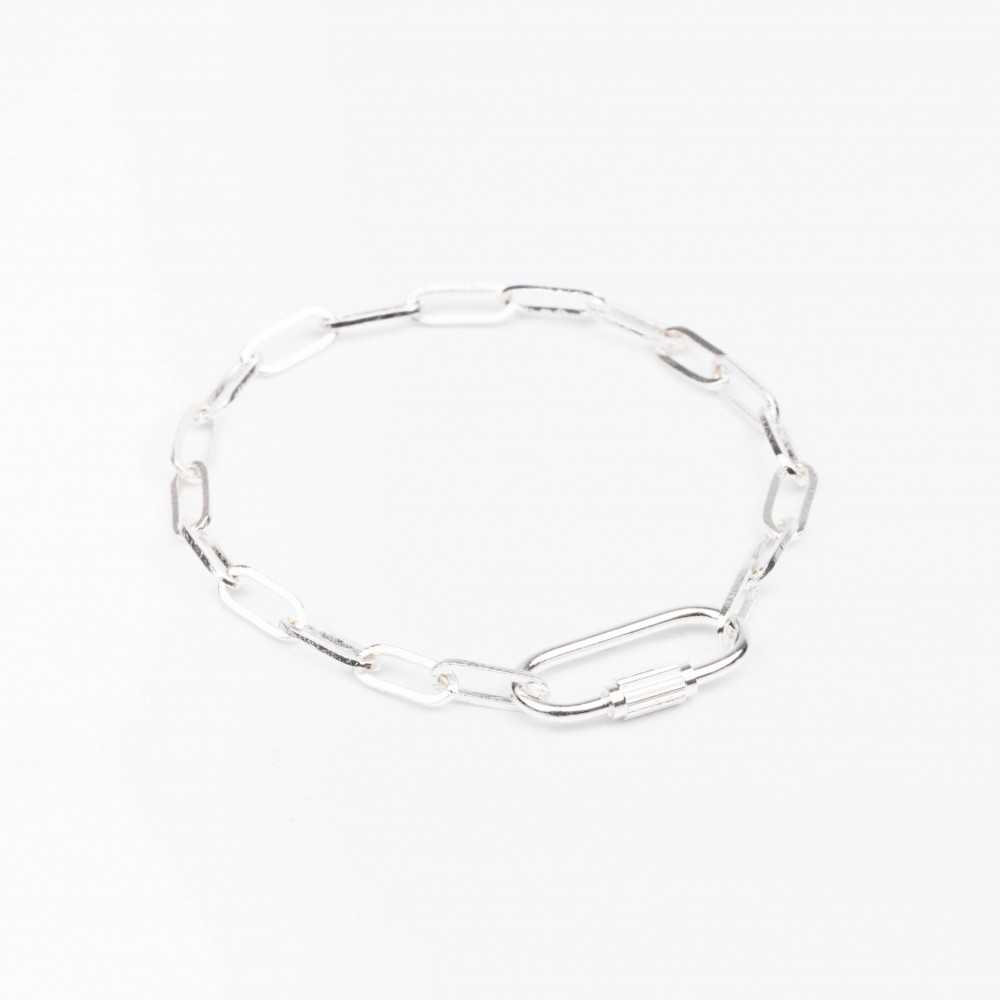 Bracelet - Mousqueton - Plaqué argent - ROXANE