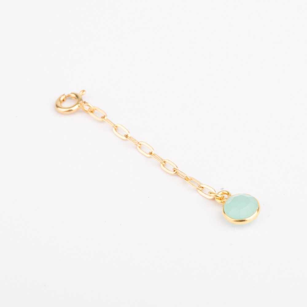 Charm - Interchangeable - Amazonite - Plaqué or - MIA