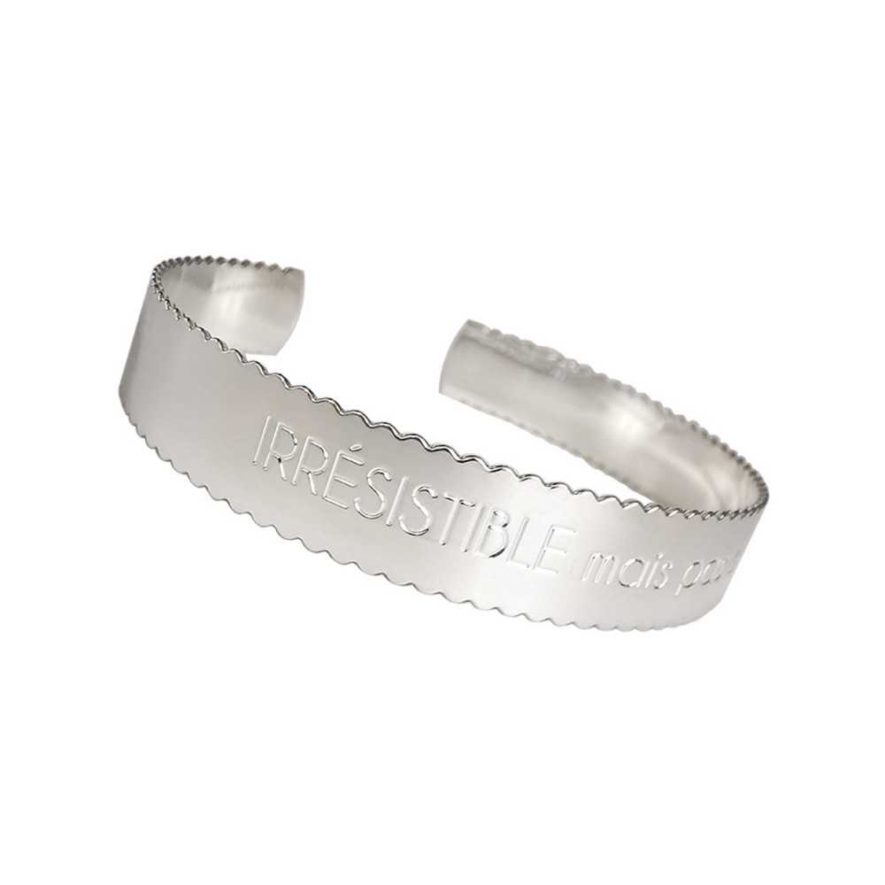 Bracelet - Jonc - Dentelle - Plaqué argent - QUI-SUIS-JE