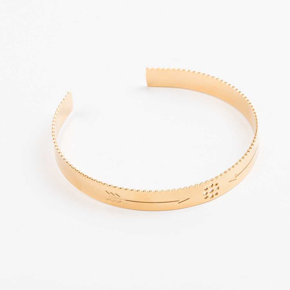 Bracelet - Jonc - Dentelle - Plaqué or - CAPSULE