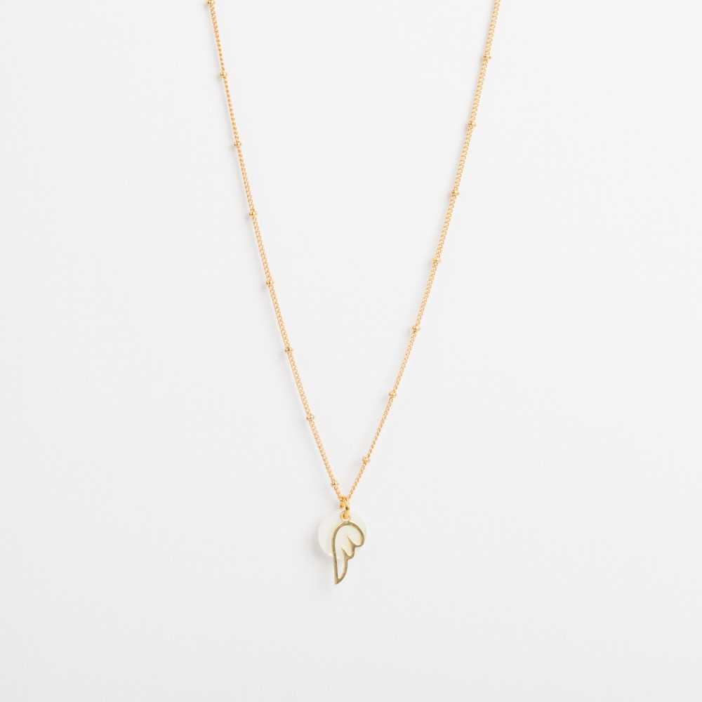 Collier - Chaine boule - Nacre - Pampille - Plaqué or - CHLOÉ