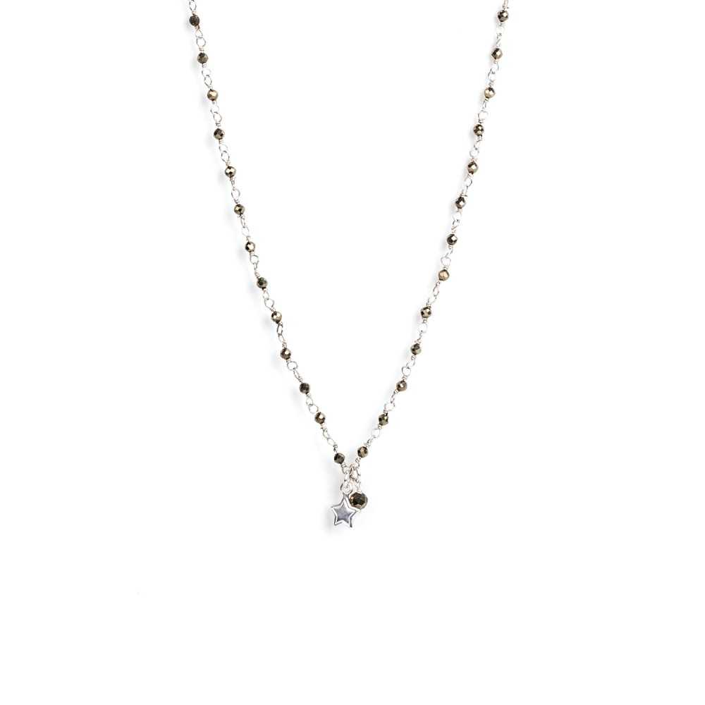 Collier - Finesse - Étoile - Pyrite - Argent - ESSENTIELS