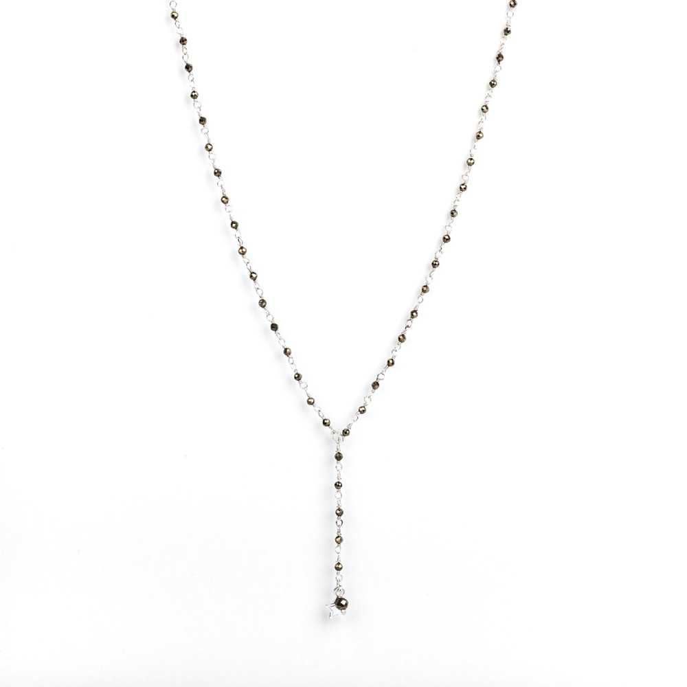 Collier - Finesse - Étoile - Pyrite - Argent - ESSENTIELS