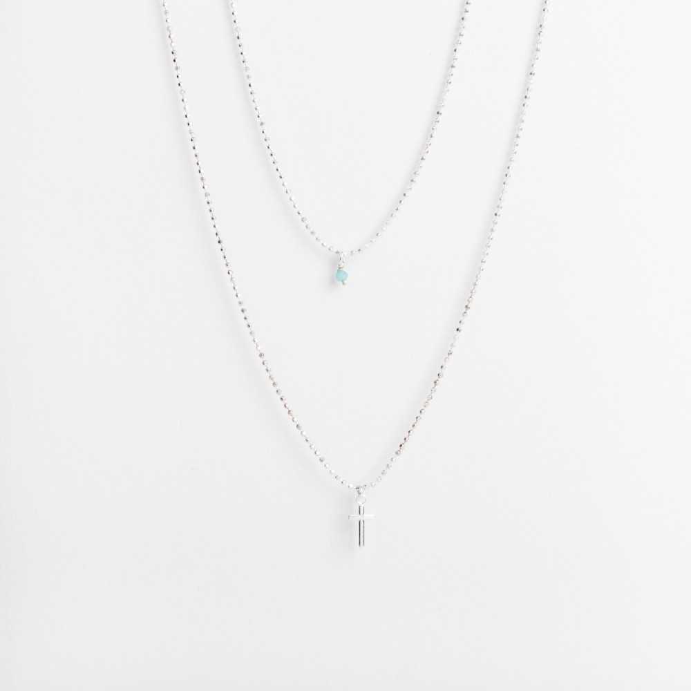 Collier multirang  - Pampille - Amazonite - NINA