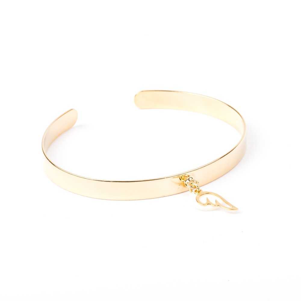 Bracelet - Jonc - Nacre - Breloque - Plaqué or - CHLOÉ