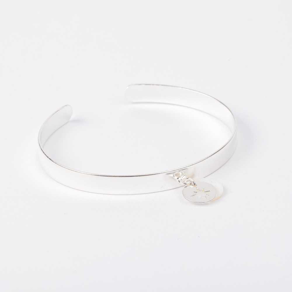 Bracelet - Jonc - Nacre - Pampille - Plaqué argent - CHLOÉ