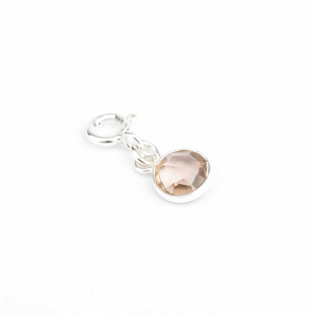 Charm - Interchangeable - Quartz fumé - Argent - MIA