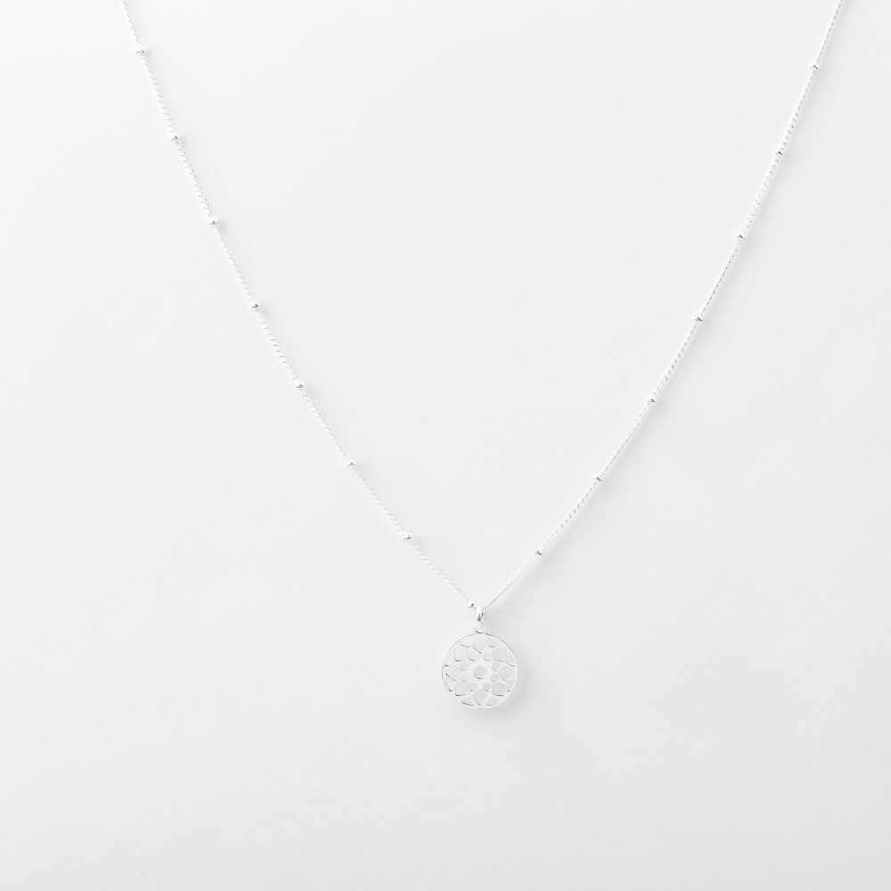 Collier - Chaine boule - Pampille - Plaqué argent - CHLOÉ