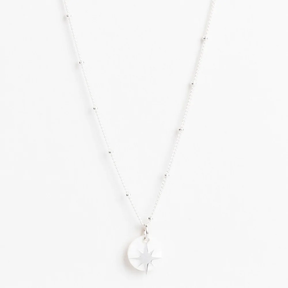 Collier - Chaine Boule - Nacre - Pampille - Plaqué argent - CHLOÉ