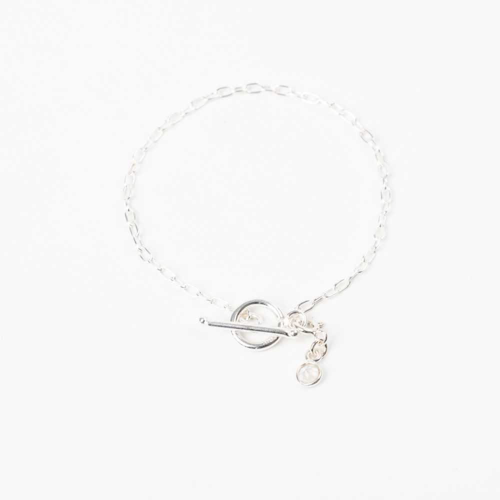 Bracelet - Charm - Pierre de Lune - Argent - MIA