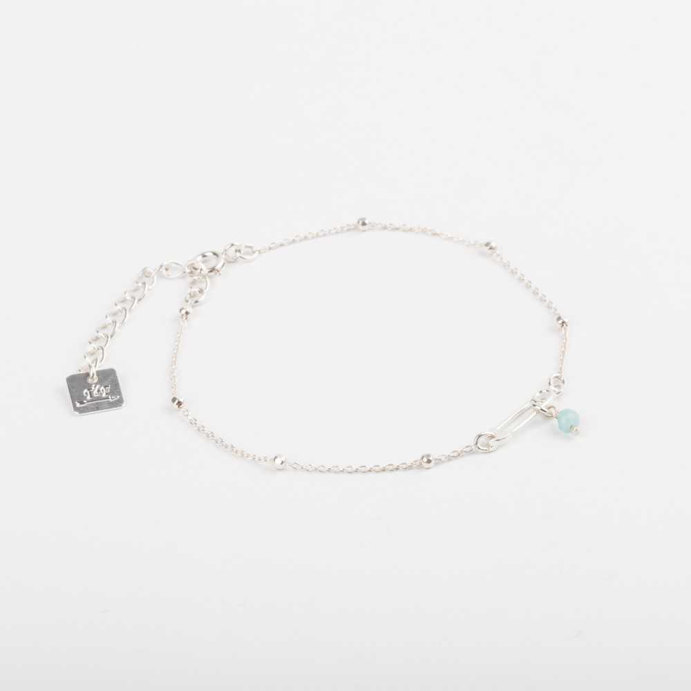 Bracelet - Épingle - Amazonite - Argent - VALENTINE