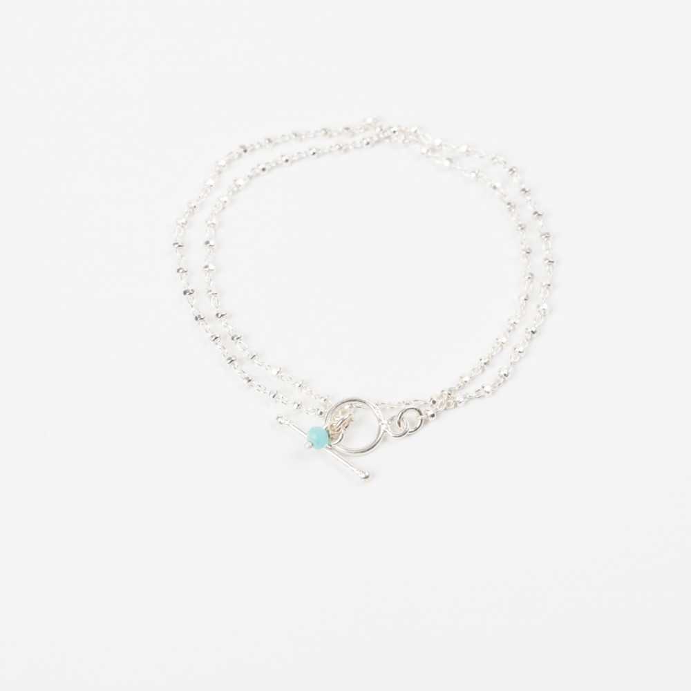 Bracelet - Double tour - Amazonite - Argent - LOU